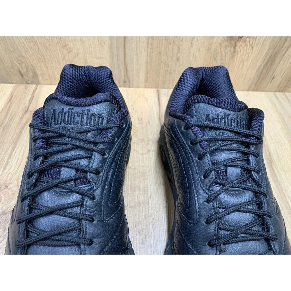 Brooks Addiction Walker Men's 10.5 2E Wide Black Leather Walking Shoes 1100392